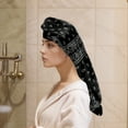 thumbnail image 4 of Unique Bargains 1 Pc Women Durable Shower Cap for Bathroom Hotel Black, 4 of 6
