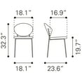 thumbnail image 2 of Clyde Dining Chair (Set of 2) Green  Gold, 2 of 10
