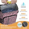 thumbnail image 2 of Travel Cooler Bag - Pink and Black Of Leopard Print Camping Beer Cooler Backpack with Bottle Opener- Waterproof Insulated Picnic Backpacks - Cooler Bag for Beach, 2 of 6
