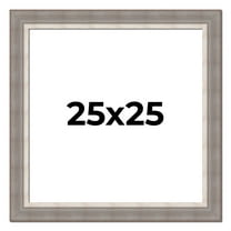 25x25 Frame Grey Real Wood Picture Frame Width 2.75 Inches | Interior Frame Depth 0.5 Inches |