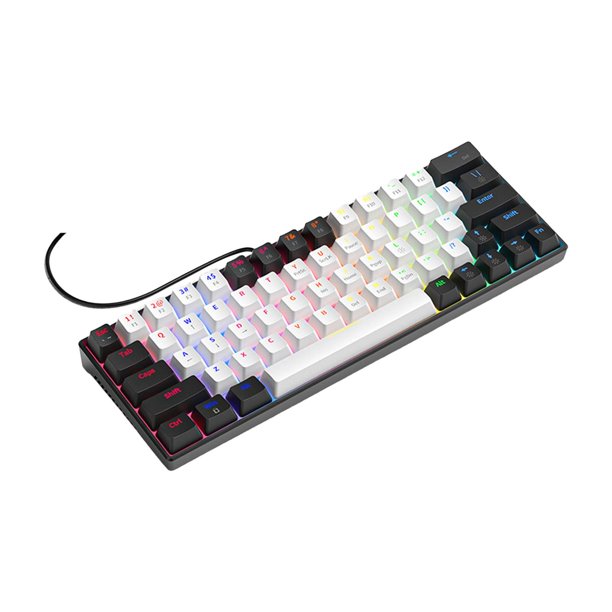 USB Wired Mechanical Keyboard Stepped Arrangement Key Layout Laptop ...