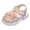 Beige, variant on WNVMWI Toddler Girl Closed Toe Sandals Summer Kids Soft Soled Walking Shoes with Ankle Strap Girls Non-Slip Sandal Pink Size 4