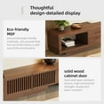 thumbnail image 6 of gaoyangjiaju Modern Walnut TV Console for 75+ Inch Screen – Extendable Wood Media Unit (78"-103") with Grille Doors and Drawers, Great for Living Rooms & Bedrooms, 6 of 8