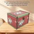 thumbnail image 3 of Caja De Almacenamiento De Madera Vintage, Caja De Almacenamiento De Cuero Para Tesoros, Caja De Almacenamiento De Recuerdos Para Colección, Decoración, 3 of 7