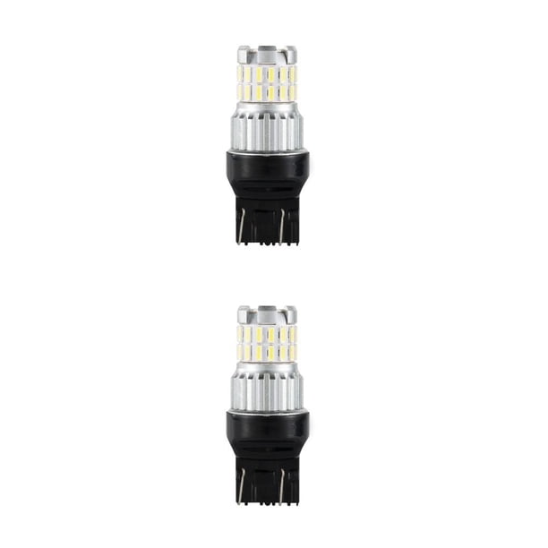 Scienceny Paquete de 2 bombillas de freno de 12 V-24 V, luces de reserva, instalación práctica, accesorios mejorados, lámpara de señal, suministros Luz blanca 2piezas Scienceny CBP448868
