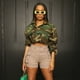 thumbnail image 5 of Shorts cargo ajustados para mujer (Caqui, L, HIP108cm), 5 of 5
