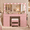 Pink, variant on Vanity Desk with Glass Top and LED Mirror, Makeup Vanity with 15 Drawers, 3 Lighting Modes, Power Outlets, Drop Leaf for Bedroom