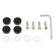 thumbnail image 2 of Tornillos De Marco De Placa De Matrícula De Acero Tornillos + Conjunto De Tapones De Tornillo Negro Soledad Juego de tornillos para marco de placa de matrícula, 2 of 10