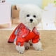 thumbnail image 3 of Ropa para mascotas Vestido transpirable Faldas China tradicional Mascotas Ropa Cheongsam Disfraces de moda Suministros de moda Red S Noticed PT000677-02, 3 of 7