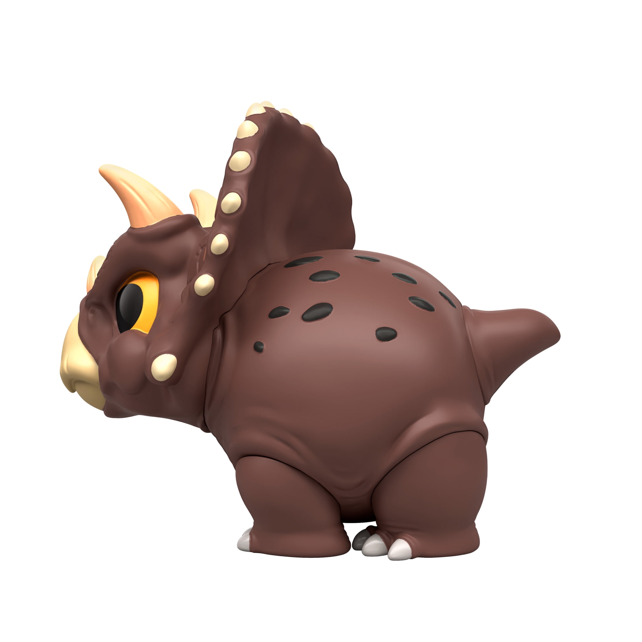 Jurassic World Bite Club Triceratops Dinosaur Figure, 4-inch Collectible, Droppings Accessory