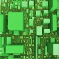 thumbnail image 1 of Ahgly Company Indoor Square Patterned Green Area Rugs, 6' Square, 1 of 6