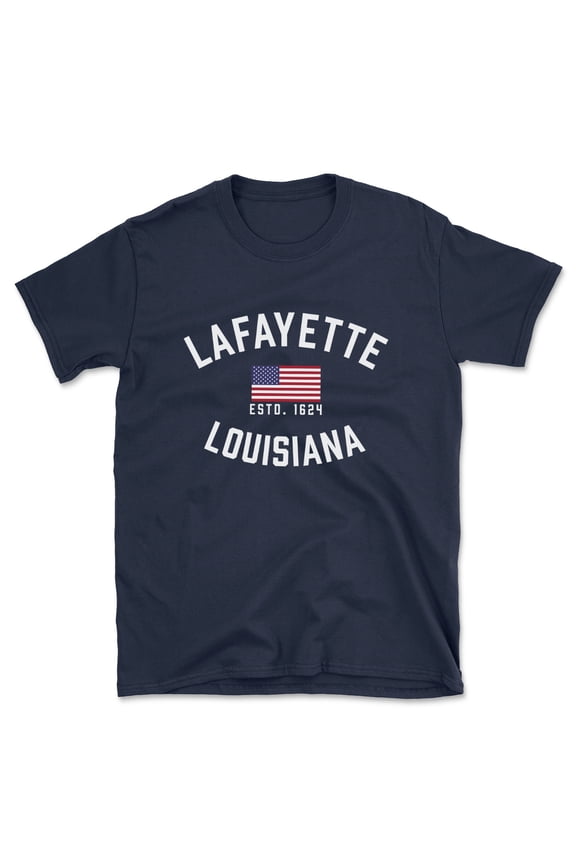 Lafayette Louisiana Patriot Men's Cotton T-Shirt