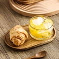 thumbnail image 6 of Wooden Serving Trays Set of 2 - Rectangular Oval Shaped Wood Plates for Bread Fruit Vegetable Dip Sushi - Rustic Serving Platter Shallow Dishes -7.8x4.7x0.6 inch., 6 of 9