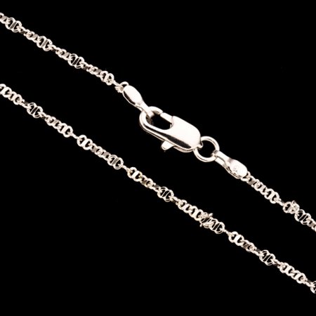 Anchor Chain Necklace With Lobster Claw Clasp 20Inch Silver Plated Brass 2mm Chain Width 1pcs/pack (3-Chain Value Bundle), SAVE $2
