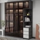 thumbnail image 3 of Clothes Storage Hooks Wardrobe Rack Drawers Luxury Clothing Glass Wardrobe Bedroom Cube Makeup Meuble De Rangement Furniture My Lux Decor Round, 3 of 16