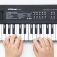thumbnail image 3 of Teclado electrónico Teclado electrónico de música digital de 61 teclas para niños, piano eléctrico multifuncional para estudiantes de piano con función de micrófono, instrumento musical TOMSHOO Teclado electrónico, 3 of 6