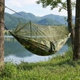 thumbnail image 6 of Camping Hammock with Mosquito Net, Lightweight Portable Nylon Hammock for Outdoor Backpacking Travel Beach Yard, Camouflage, 6 of 10