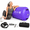 Purple-4FTx29.5inch, variant on Light Green 4FTx29.5inch Inflatable Gymnastics Air Roller Tumbling Mat with Pump
