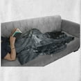 thumbnail image 6 of City Soft Flannel Fleece Throw Blanket, Aerial Night of View Hong Kong Skyline Famous Modern Urban Town Metropolis Panorama Image, Cozy Plush for Indoor and Outdoor Use, 70" x 90", Grey, by Ambesonne, 6 of 6