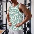 thumbnail image 5 of Picia Hand Drawn Snake Printed Men’s Performance Tank, Men's Workout Tank Top Moisture-Wicking Tank Top Muscle tee, Breathable Workout Shirt-Medium, 5 of 7