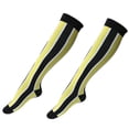 thumbnail image 4 of Medias de compresión para mujer, medias deportivas para correr, trotar, senderismo, pies, , pierna Negro amarillo m s Yuyangstore Calcetines de compresión, 4 of 6
