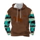 thumbnail image 1 of Sudadera con capucha para hombre, moda, bolsillos, manga larga, estilo étnico, estampado vintage, sudadera con capucha, blusa de poliéster para hombre, 1 of 4