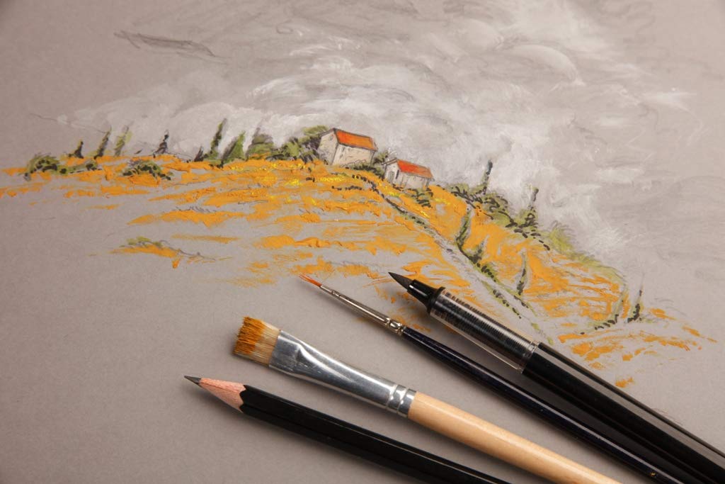 Clairefontaine PaintOn! - 30 sheets - A5 6 x 8 - Grey Paper