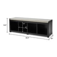 thumbnail image 3 of Better Homes & Gardens 4-Cube Storage Bench, Solid Black, 3 of 6