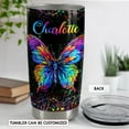 thumbnail image 4 of Personalized Butterfly Tumbler 20oz 30oz Insulated Tumblers with Lid Coffee Travel Mug Cup for Women Girl Teen Butterfly Gift for Birthday, 4 of 6