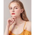 thumbnail image 2 of Balloon Initial Necklaces for Women Bubble Letter Necklace Gold Chain Pendant Alphabet Necklaces Dainty Letter Name Jewelry Gifts, 2 of 4