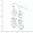 thumbnail image 2 of Sterling Silver Sand Dollar, Starfish And Shell Earrings (58 X 15) Made In India qe3336, 2 of 2