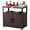 Brown, variant on Feasto Garden Potting Bench with Storage Cabinet, Stainless Steel Tabletop Outdoor Gardening Workstation, Brown