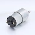 thumbnail image 4 of 12V Gear Motor High Torque Electric Speed Reduction Geared Motor Eccentric Output Shaft 37mm Diameter Gearb, 4 of 8