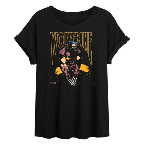 Marvel Wolverine - Silhouette - Women's Oversized Graphic T-Shirt