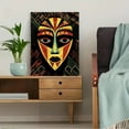 thumbnail image 5 of African Mask Geometric Wall Art Canvas Print， Suitable for Living Room， Bedroom， Office， Dining Room， and Hallway Decoration., 5 of 8