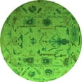 thumbnail image 1 of Ahgly Company Indoor Round Abstract Green Modern Area Rugs, 6' Round, 1 of 4