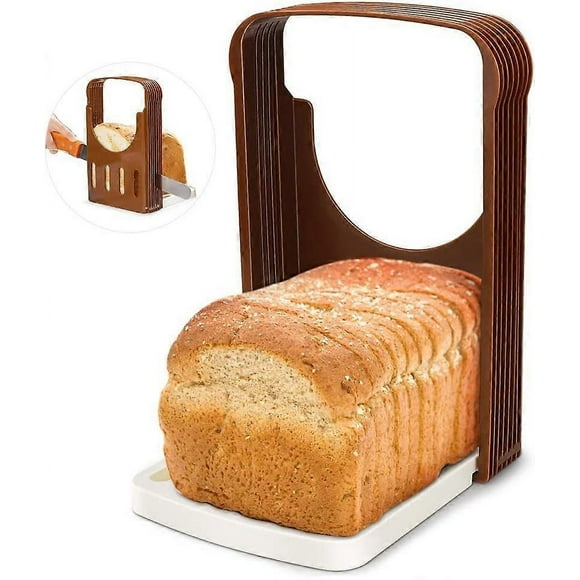 Slicing Machine, Folding Adjustable Bread Slicer, Fast Slicing, Thickness Uniformity, Bread Slicer Knife, Bagel Sandwich Toast Slicer, Bread Cutter