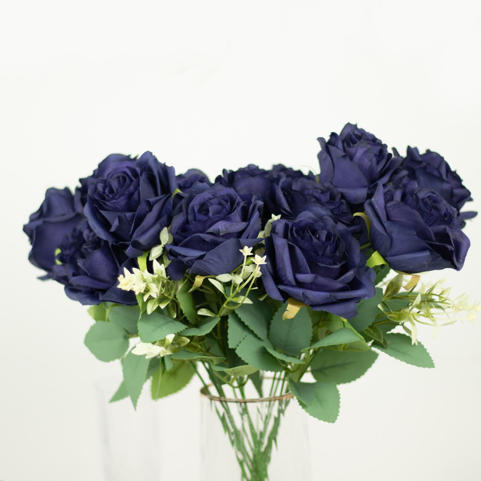 Universal JDM Clear Blue Real Rose Flower Automatik Schaltknauf