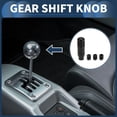 thumbnail image 2 of Unique Bargains 8.5cm Gear Shifter Knob Aluminum Alloy Car for Automatic and Manual Vehicle with 3 Adapter Black 1 Set, 2 of 6