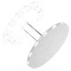 thumbnail image 3 of FELTECHELECTR 1 soporte redondo para bolígrafos de gel UV, soporte para bolígrafos de gel UV (plateado transparente)., 3 of 7