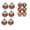 497# D, variant on VAIFTILNO Christmas Decorations, Vintage Christmas Ball Ornaments, Textured Tree Baubles, Shatterproof Xmas Hanging Decor Balls, Set of 6.