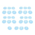 thumbnail image 1 of 28 Pack Gastric Tube Pads, Soft Absorbent Abdominal Pads for Breastfeeding and Nursing, Blue, 1 of 5