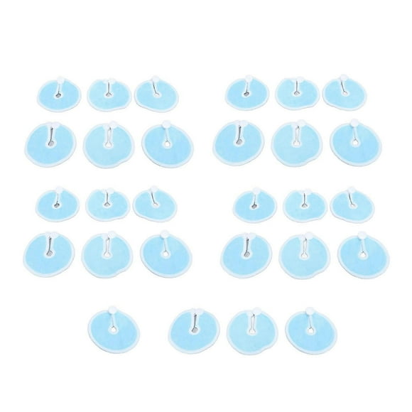 28 Pack Gastric Tube Pads, Soft Absorbent Abdominal Pads for Breastfeeding and Nursing, Blue