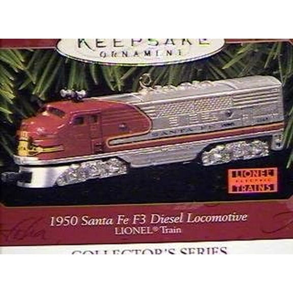 Hallmark QX6145 1950 Santa Fe F3 Locomotive Lionel Trains 2nd Keepsake Ornaments