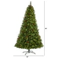 thumbnail image 4 of Nearly Natural 8ft. Aberdeen Spruce Artificial Christmas Tree with 500 Clear LED Lights, Pine Cones and Red Berries, 4 of 8