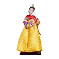 thumbnail image 3 of Muñeca Hannok coreana, figurita de muñeca de , decoración del hogar, adorno coreano coleccionable de pie a mano de 30 cm para mesa, estante, 3 of 9