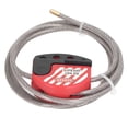 thumbnail image 4 of Dispositivo de bloqueo de cable de etiquetado ajustable de acero inoxidable con 4 orificios para cerradura para gestión de reparaciones, 4 of 14