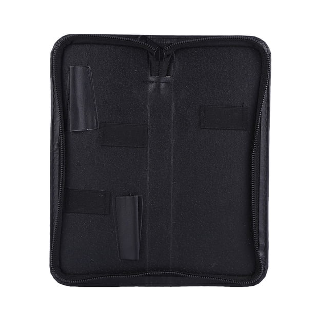 Estuche profesional de piel sintética con cremallera para 2 tijeras, bolsa para herramientas de peluquería