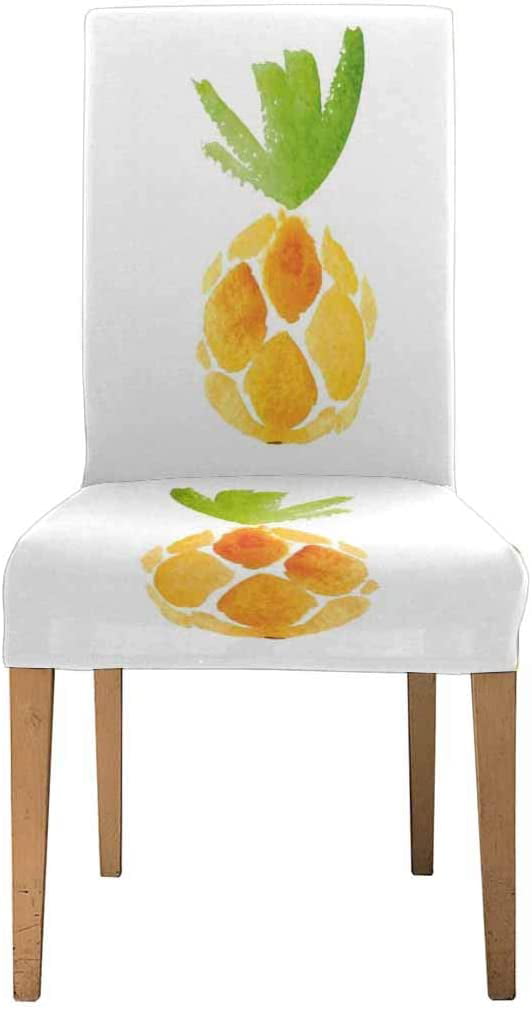Fmshpon Watercolor Pineapples Summer, Pineapple Back Dining Room Chairs