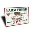 thumbnail image 3 of Farm Fresh Trees Christmas Aluminum Metal Decor Sign - 10x14 inches, 3 of 4